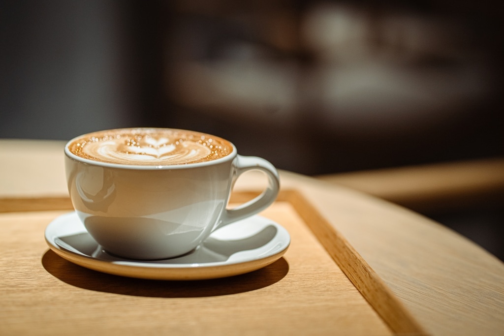 แก้วกาแฟคาปูชิโน่