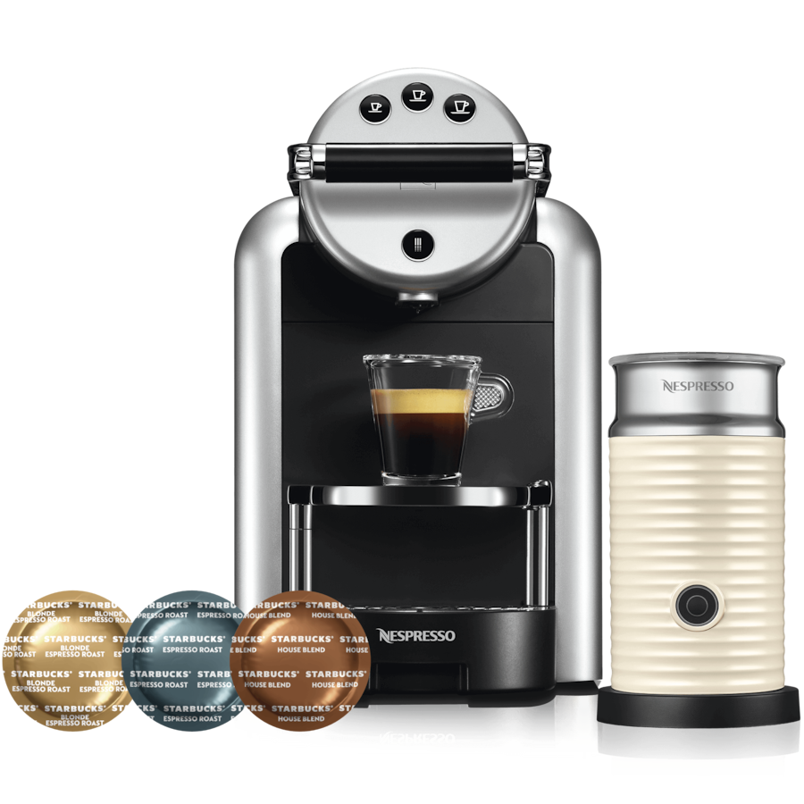 Zenius Starbucks Bundle with Aeroccino White - Coffee Machine