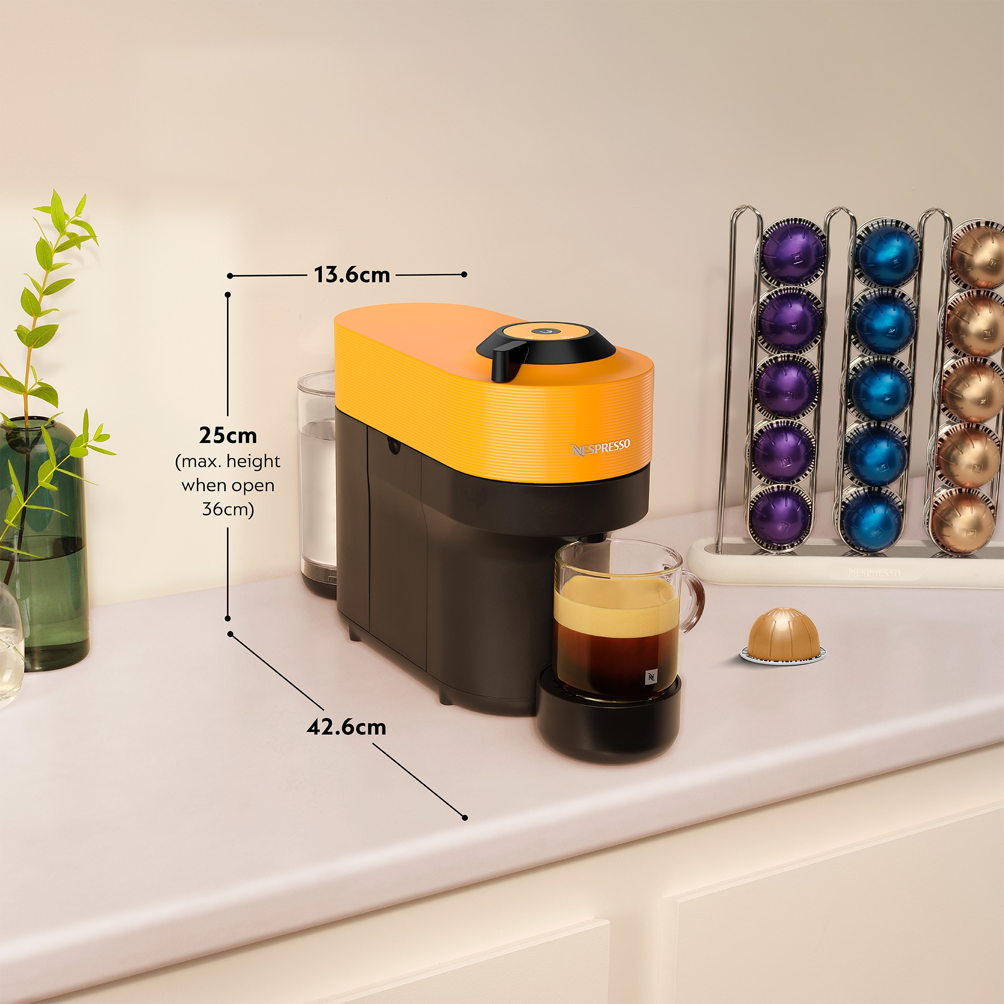 Vertuo Pop Mango Yellow Magimix Coffee Machine | Nespresso™