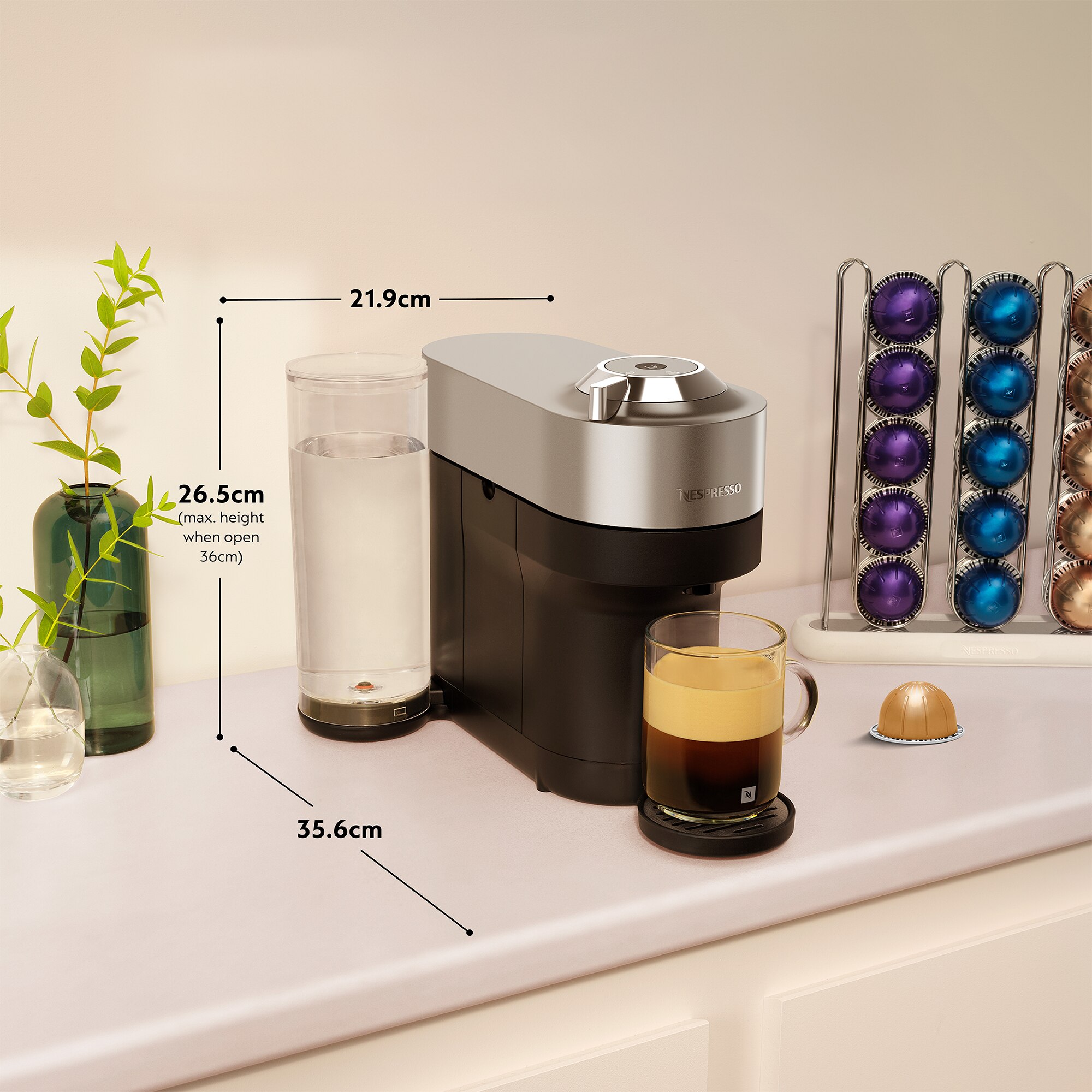 Vertuo Pop+ Titan Nespresso Coffee Machine - Nespresso™ Country