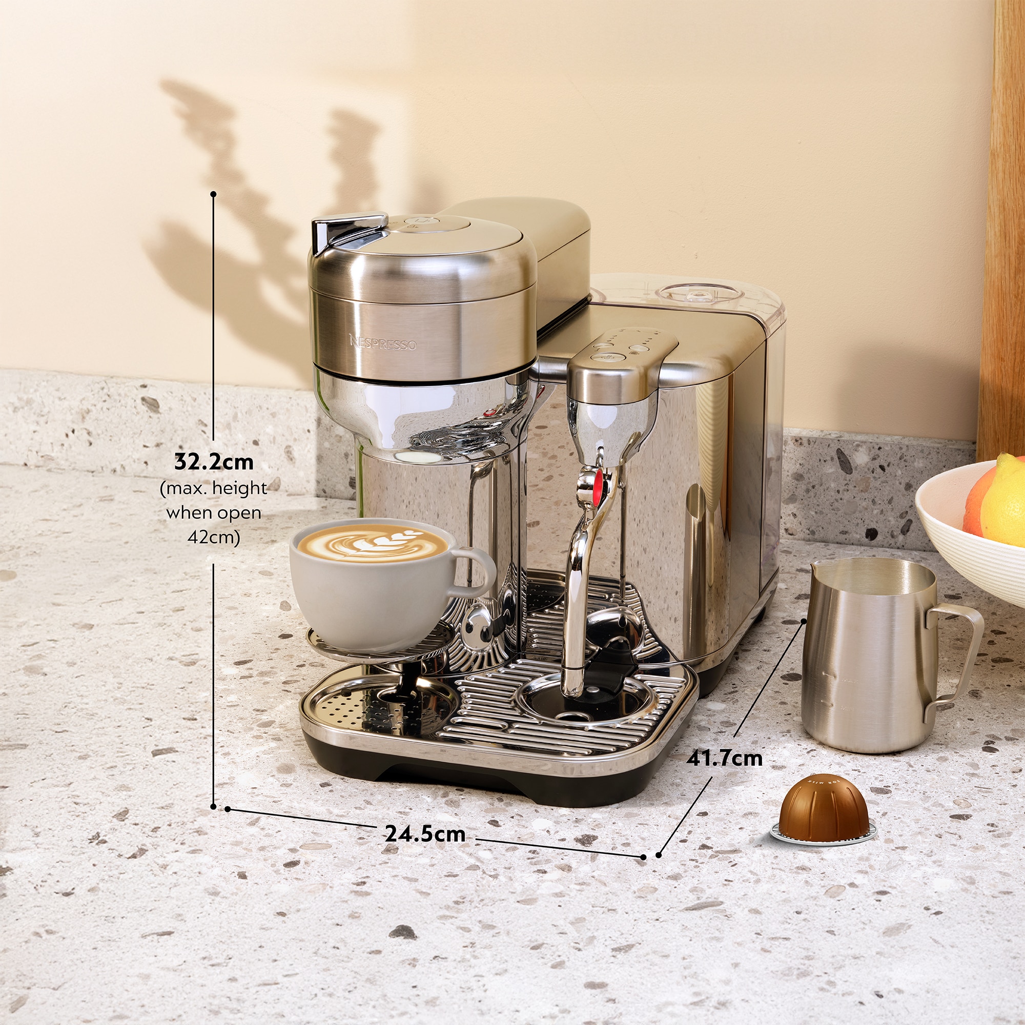 Nespresso Vertuo Creatista ネスプレッソ ヴァーチュオ Vertuo Creatista Coffee Machine | Stainless Steel | Nespresso™ UK