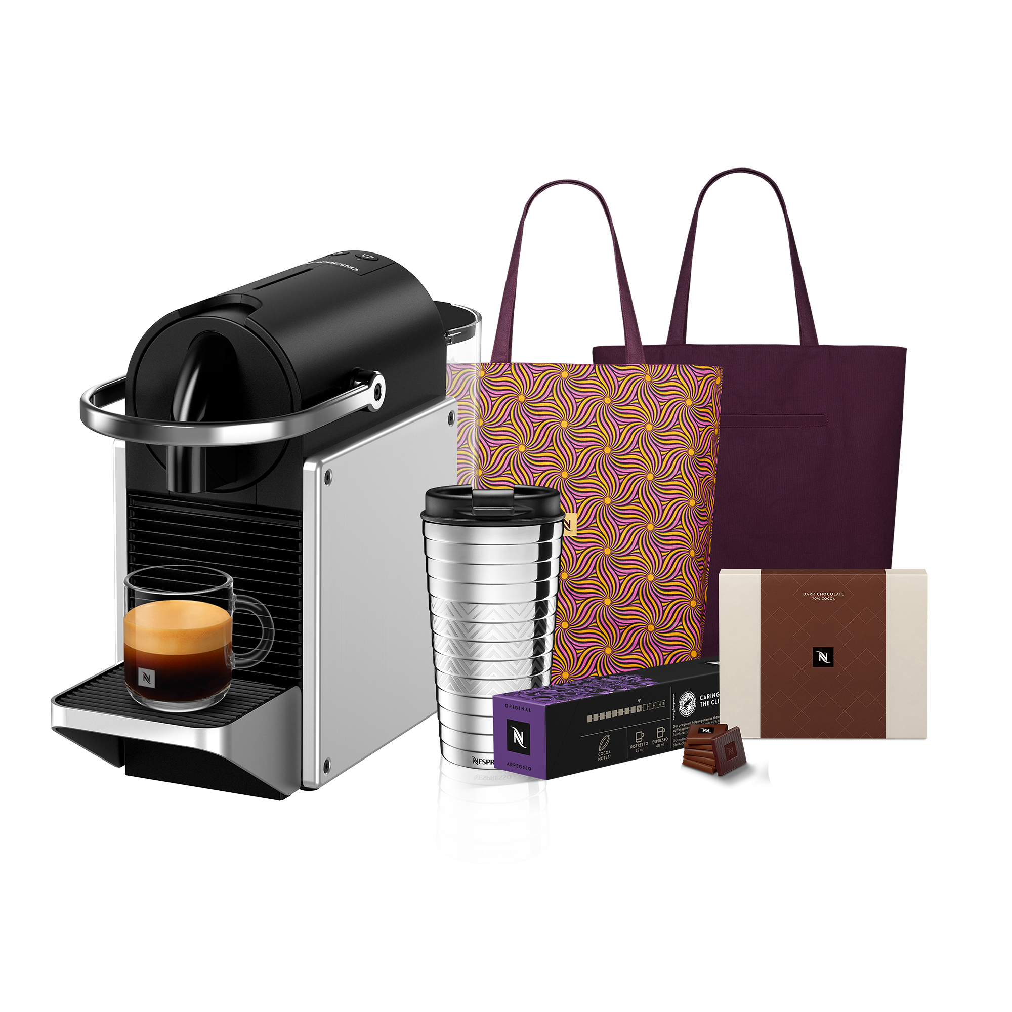 Кофемашина Nespresso Подарочный набор с PIXIE