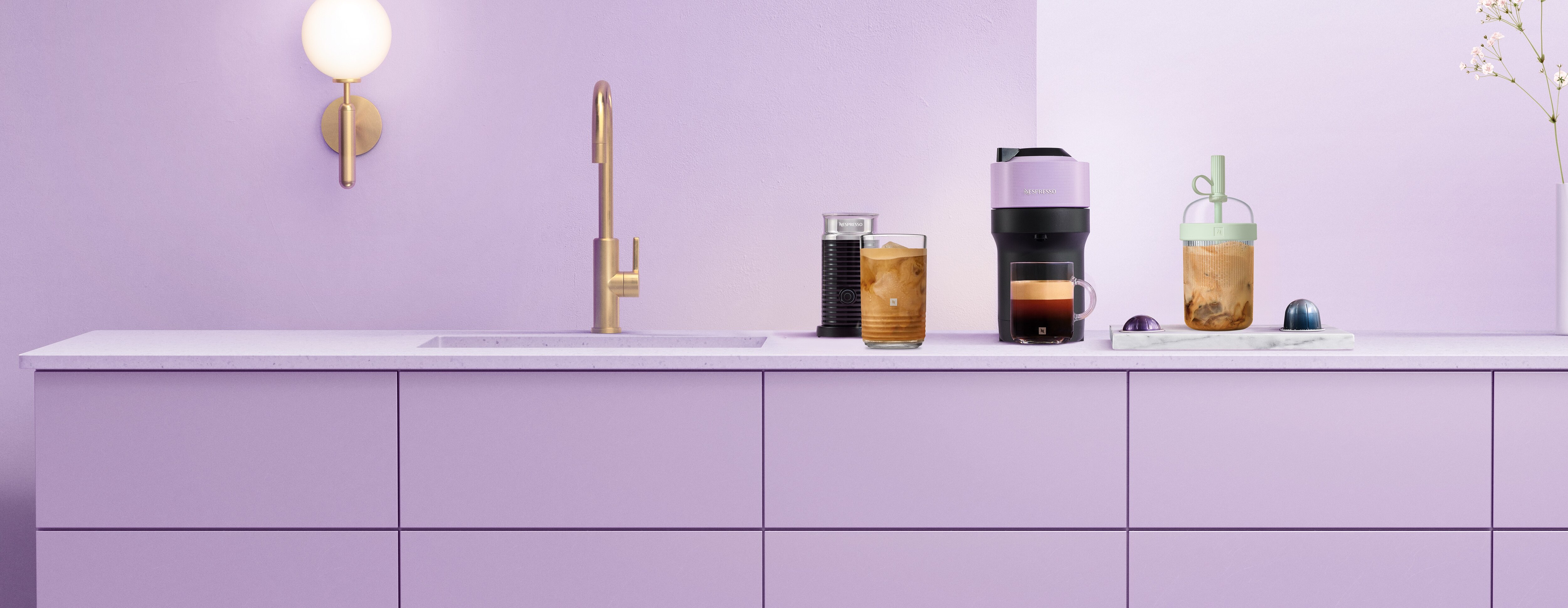 Vertuo Pop Lilac & Aeroccino3 - Nespresso™ Australia