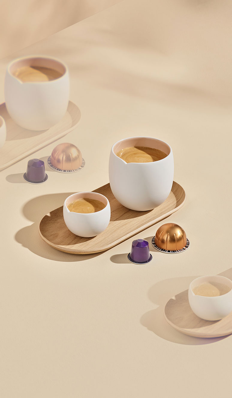 Lot De 5 Sous-tasses Nespresso Professional – Porcelaine Blanche – Portugal – Diamètre 15 Cm
