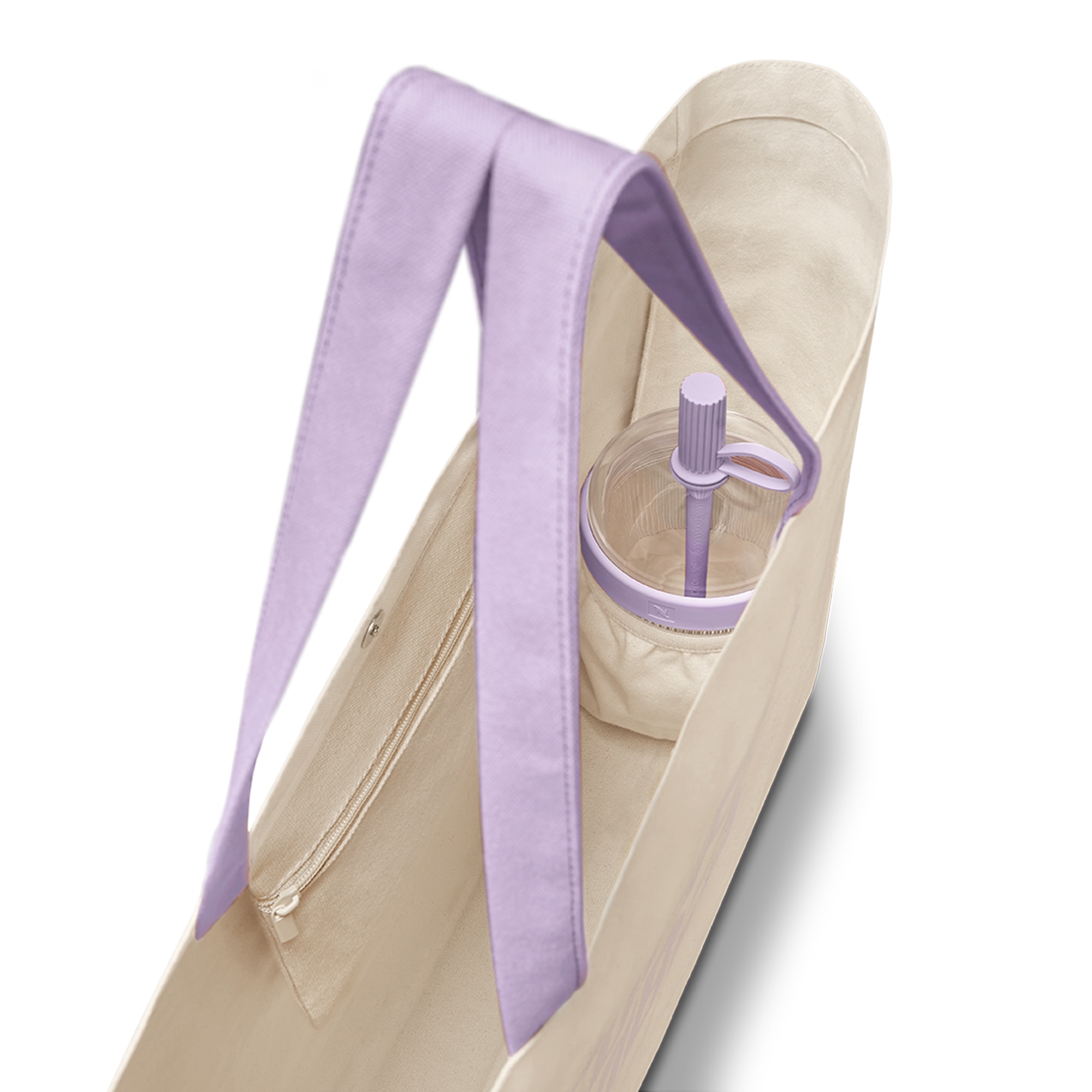 Upcycled Tote Bag, Lilac - Nespresso Romania