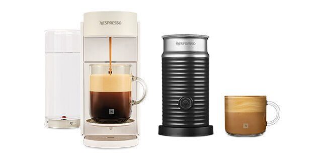 Vertuo Up Pearl White & Aeroccino3