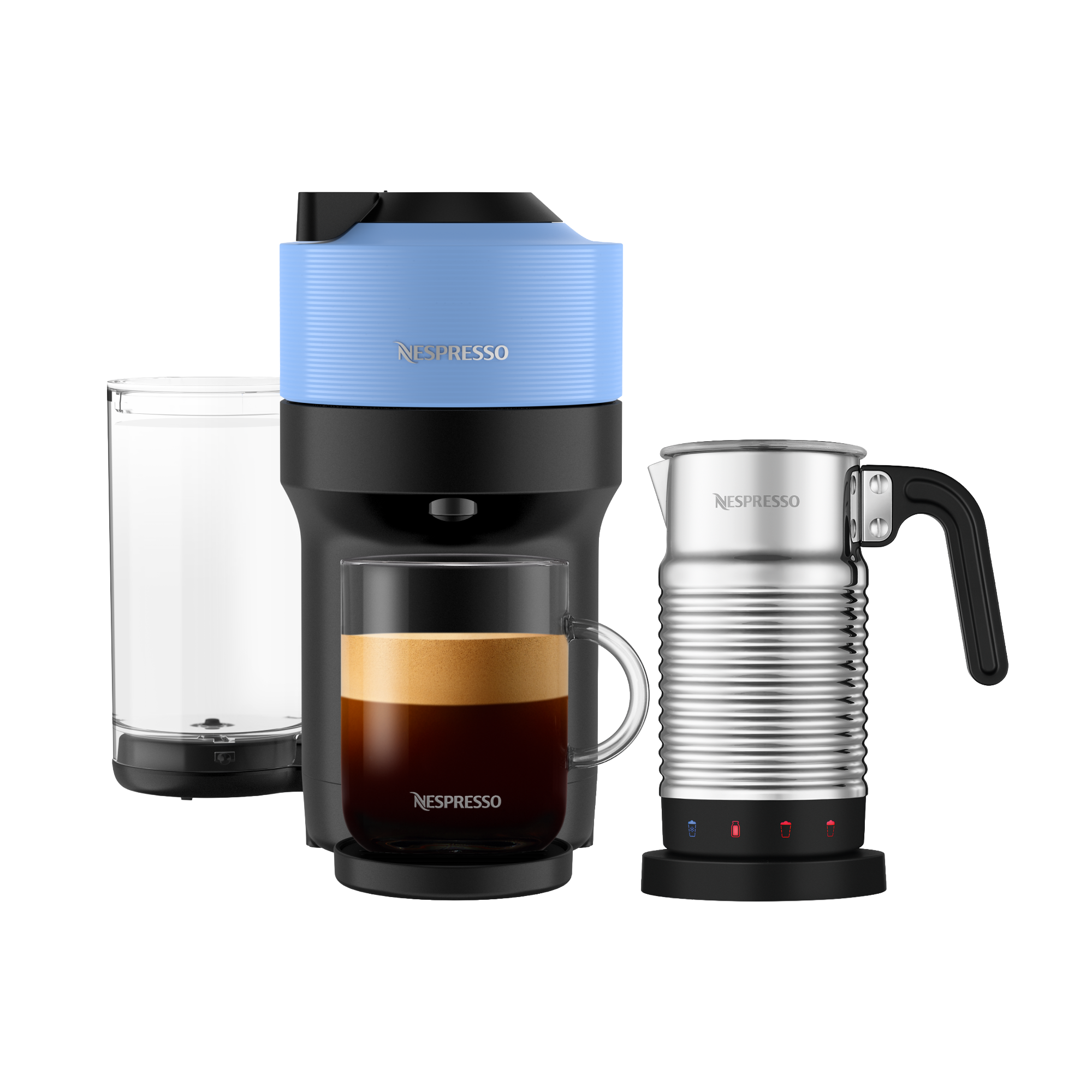 Vertuo Pop+ Pacific Blue & Aeroccino 4 Bundle