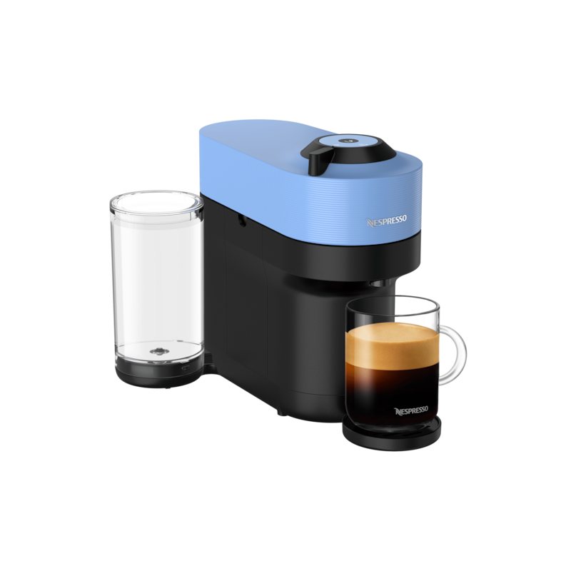 Vertuo Pop+ Pacific Blue Coffee Machine & Aeroccino - Nespresso Canada