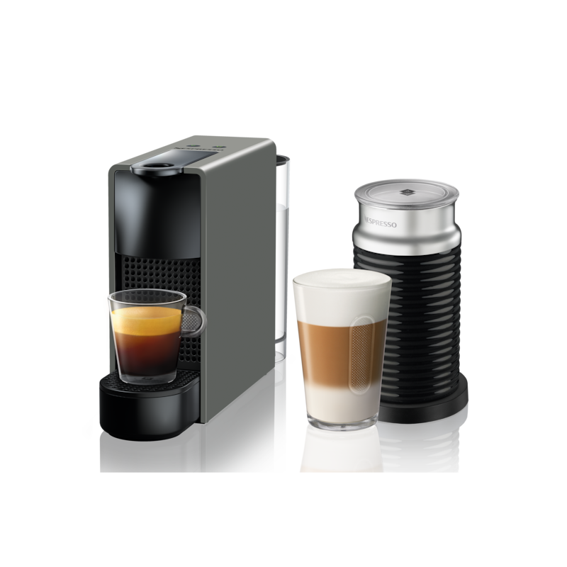 Essenza Mini Grey & Aeroccino - Coffee Machines - Nespresso
