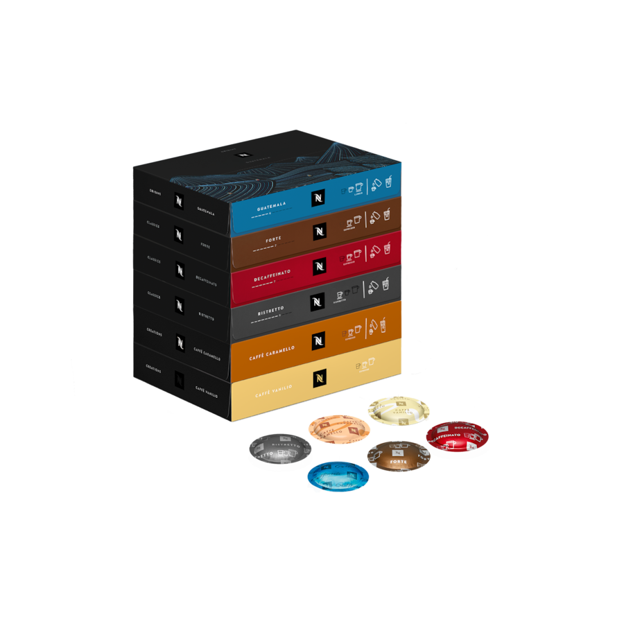 Best Sellers Pack | 600 Coffee Capsules | Nespresso Pro