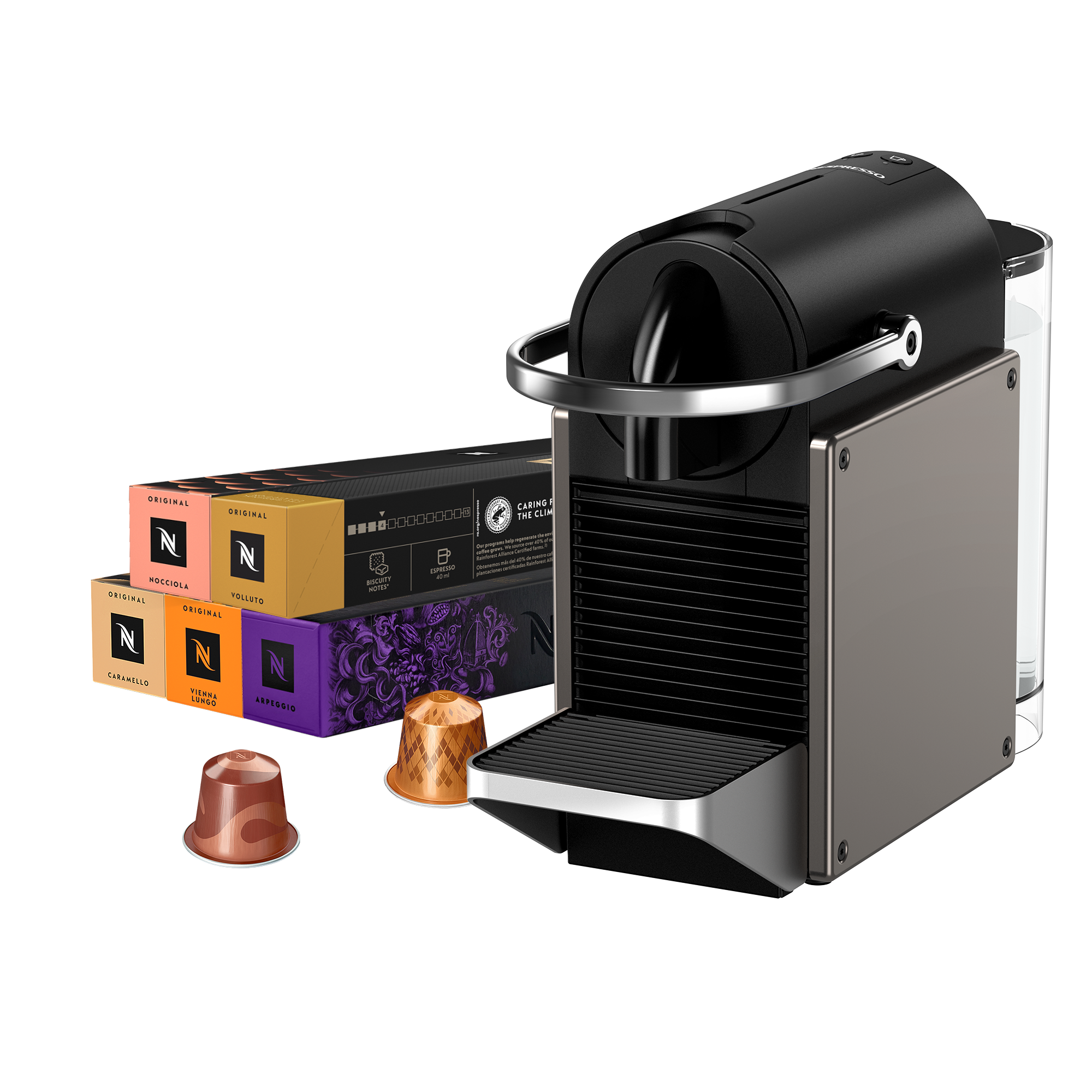 Pixie Titan & Aeroccino 3 - Coffee Machine - Nespresso