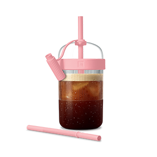 Bouteille à café glacé rose bonbon - Nespresso