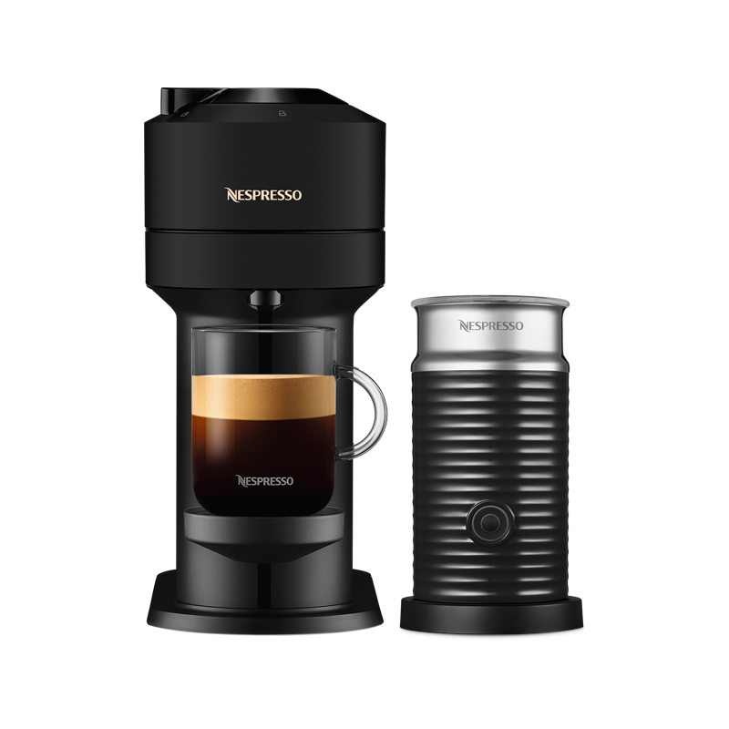 Nespresso Vertuo Next マットブラック Vertuo Next Matt Black with Aeroccino - Vertuo Coffee Machine