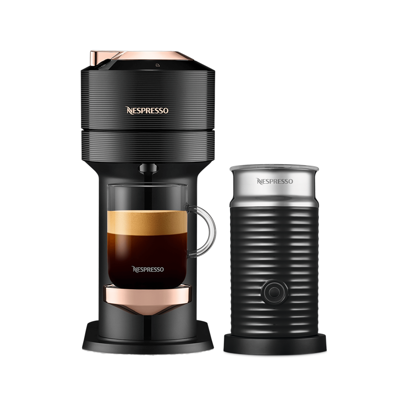 Vertuo Next Premium Rose Gold Aeroccino Bundle - Nespresso Canada