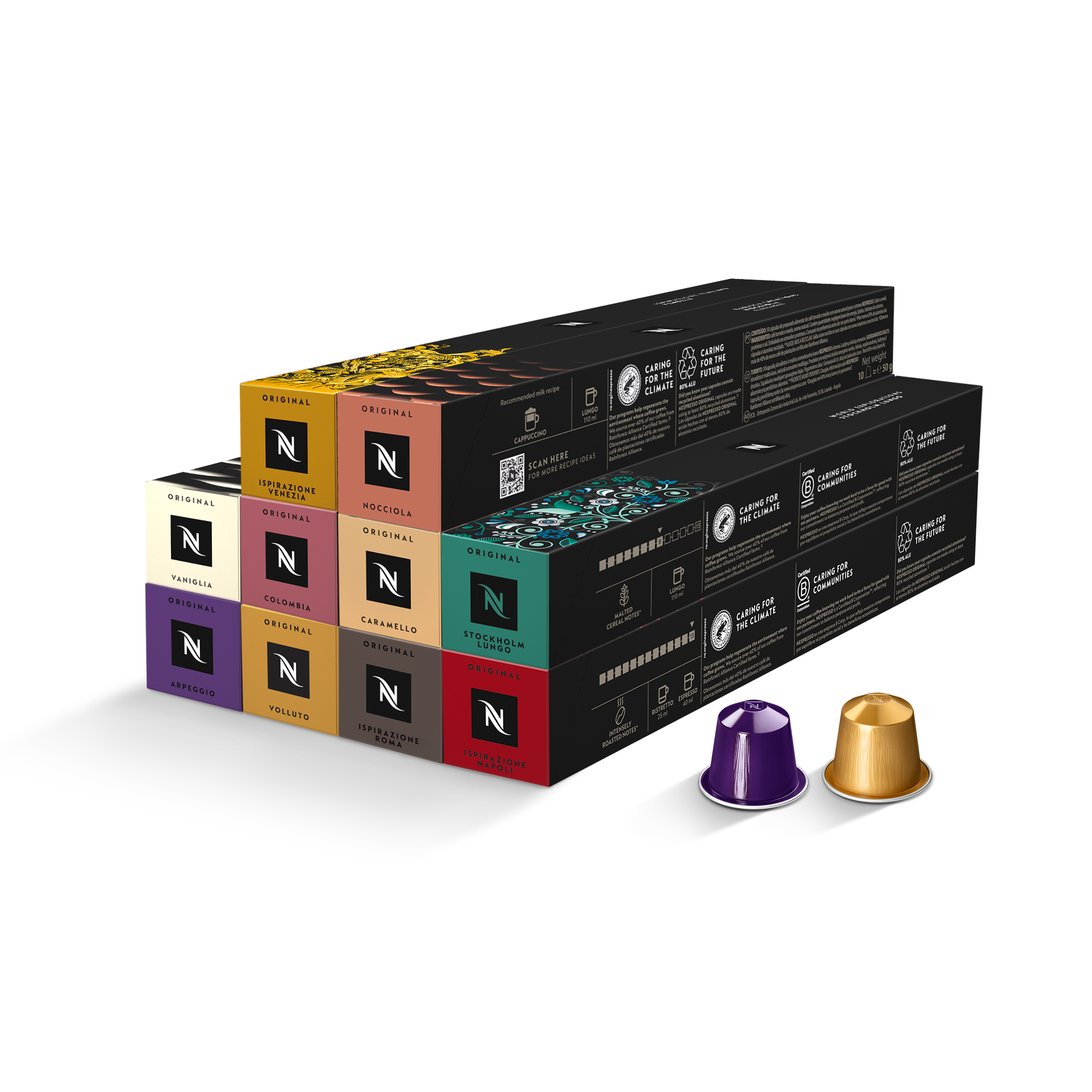 Nespresso Набор бестселлеров: 100 капсул Original