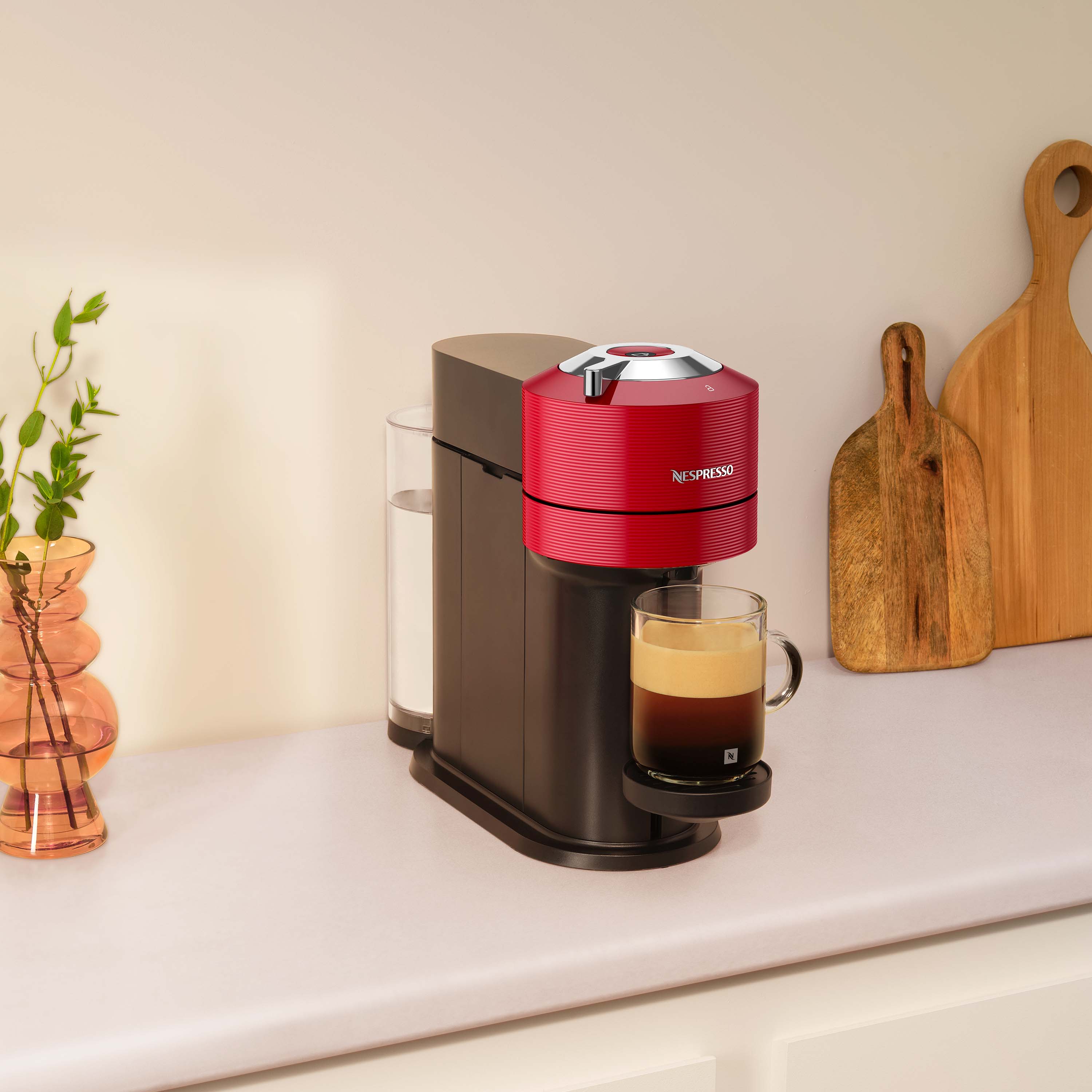Cafeteira Vertuo Next Vermelho Cereja 110V | Nespresso Brasil