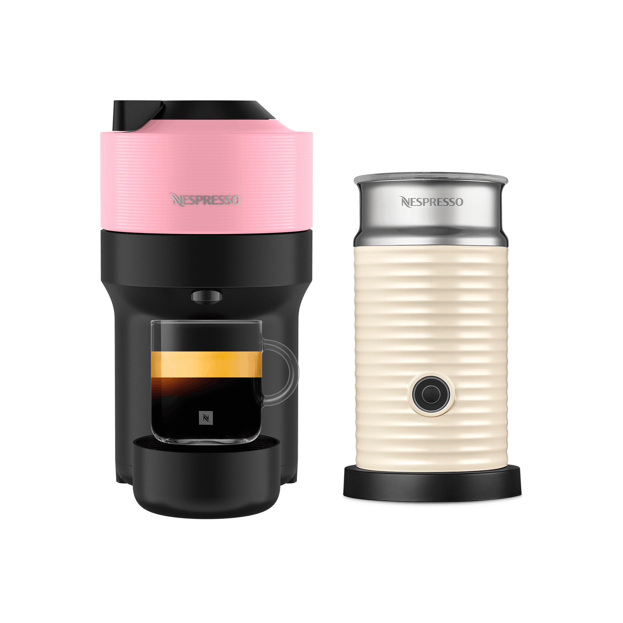 Aparat de Cafea Vertuo Pop Lilac & Aeroccino | Nespresso™ România