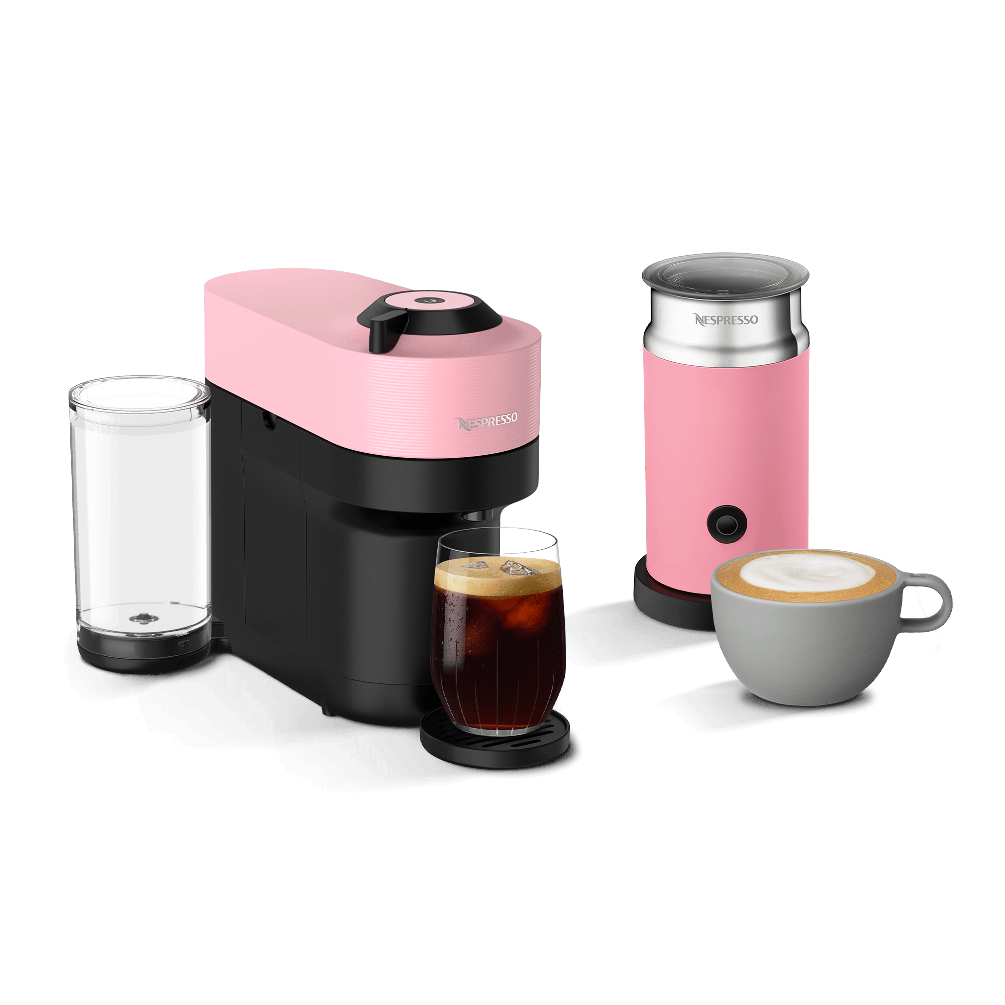Vertuo Pop+ Pink Coffee Maker & Milk Frother Bundle | Nespresso USA