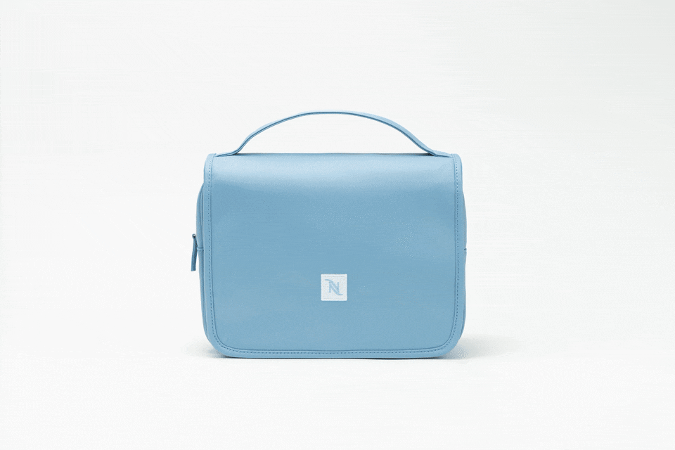 Nespresso Travel Pouch shown open