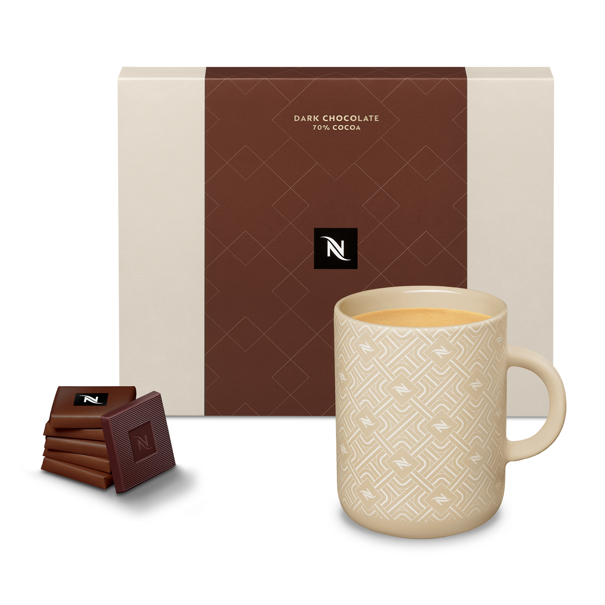 Nespresso ネスプレッソ Vertuo 40周年記念コーヒーセット 箱付 40th Celebration Mug Parchment & Dark Chocolate set -Coffee
