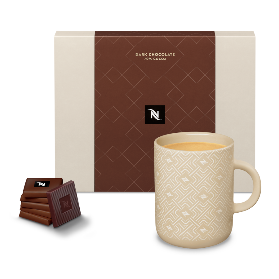 Nespresso ネスプレッソ Vertuo 40周年記念コーヒーセット 箱付 40th Celebration Mug Parchment & Dark Chocolate set -Coffee