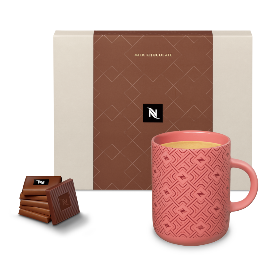 ネスプレッソ40周年記念セット４本 40th Celebration Mug Strawberry & Milk Chocolate set -Coffee