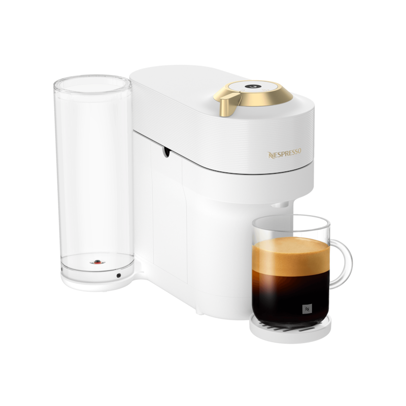 Vertuo Pop+ Deluxe White & Gold - Coffee Machine - Nespresso Canada