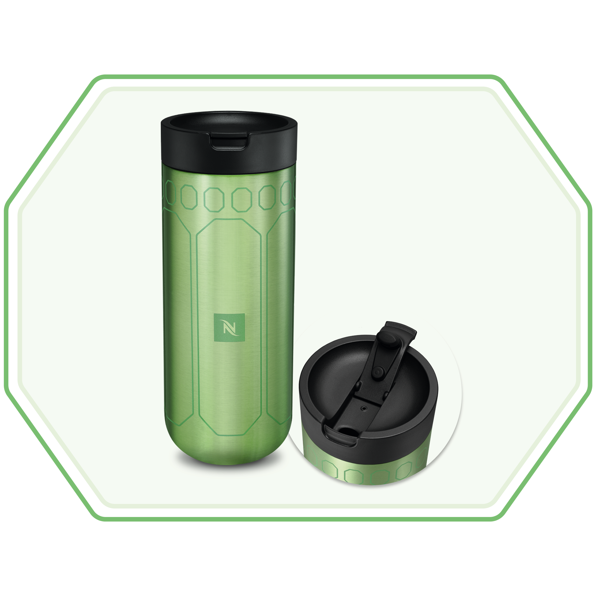 Nespresso x Swarovski Travel Mug  - Green