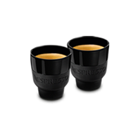 Touch Espresso Black Coffee Cups