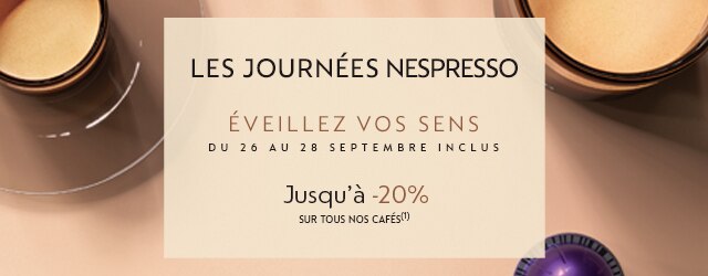 Journées Nespresso jusqu'à -20% 