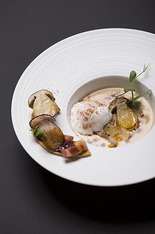 Soupe de Châtaigne de l’ardèche, Champignons Sauvages – Grand Cru Dulsão do Brasil façon Cappuccino 3