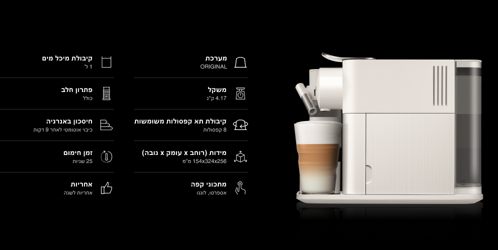 מפרט מכונה לטיסימה וואן