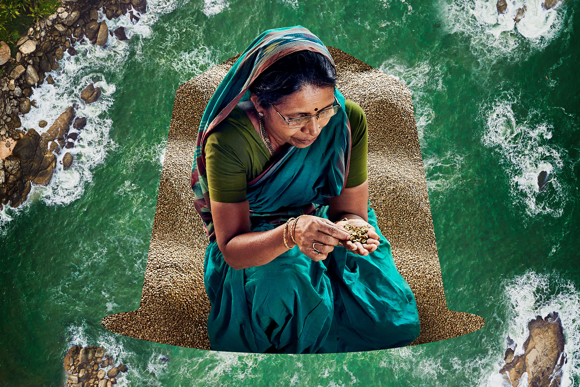 'מונסונינג' לרובוסטה על חוף הודו&nbsp;