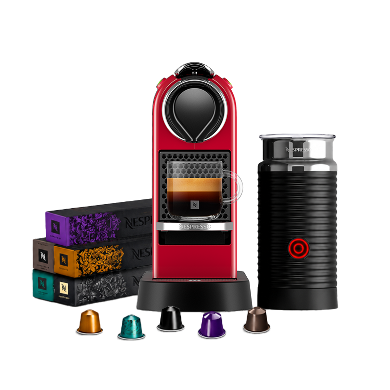 CitiZ + Aeroccino + 5 Coffee Sleeves