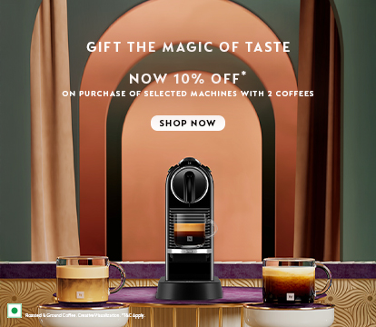 10% Off on Machines with 2 Coffee Sleeves