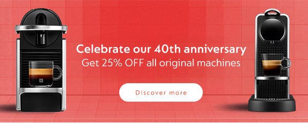 25% Off Machines