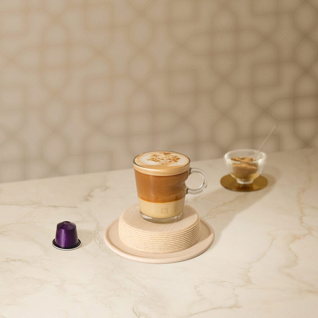 كابوتشينو طحينة بالتوابل