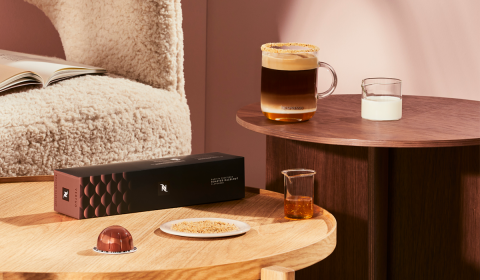 Roasted Hazelnut Honey & Oat Reverso | Recipe | Nespresso KW