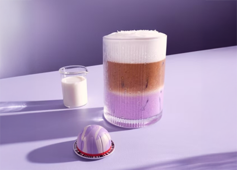 Iced Ube Lavender Vanilla Coconut Latte