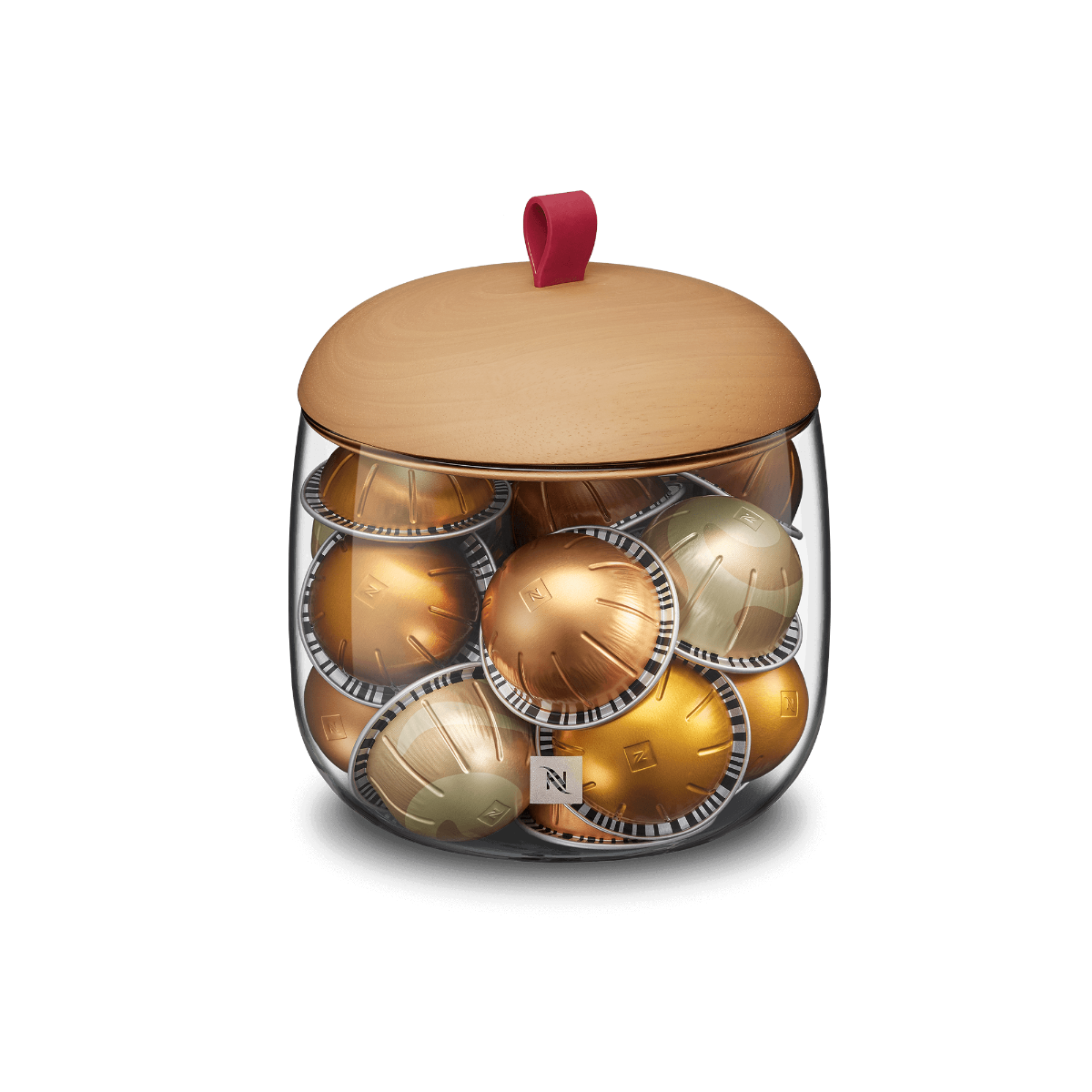 Display Mia Dispenser with Wooden Lid