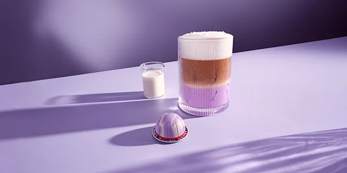 Iced Ube Lavender Vanilla Coconut Latte| Recipes | Nespresso LB