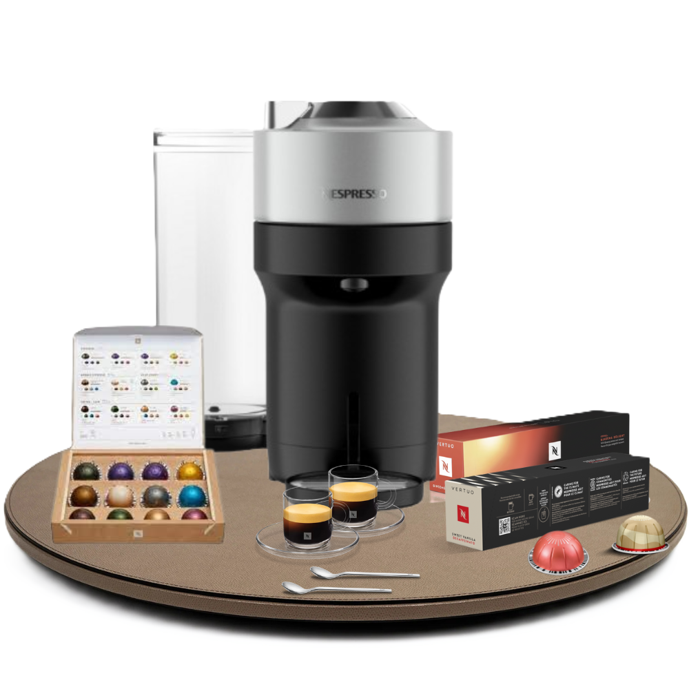 Pack Vertuo Pop Plus + 2 Tasses Vertuo Espresso + Assortiment de 20 capsules 