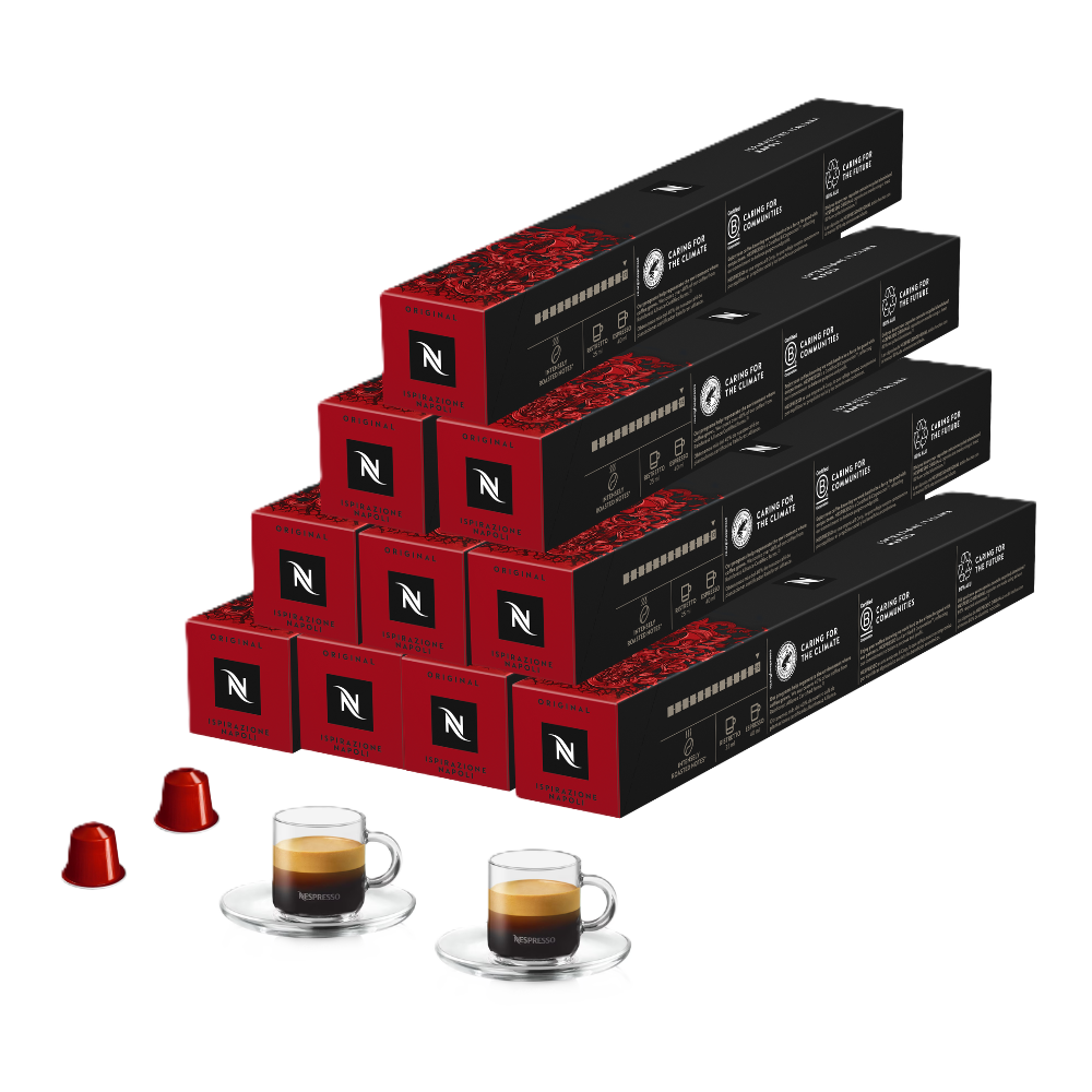 Pack Ispirazione Napoli 100 capsules + 2 Tasses espresso
