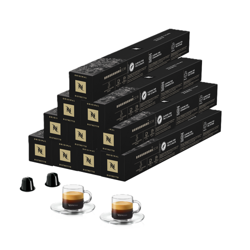 Pack Ristretto Italiano 100 capsules + 2 Tasses Espresso