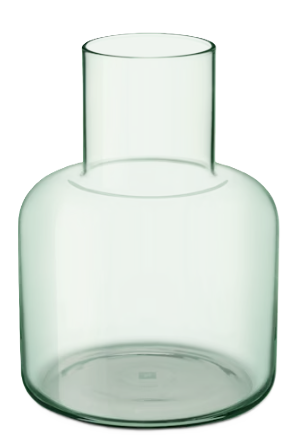 Carafe en verre 1,2L Maison Nespresso – design artisanal épuré pour accompagner vos boissons Vertuo