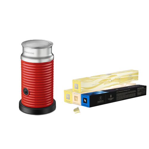 Pack Aeroccino rouge + 40 Capsules