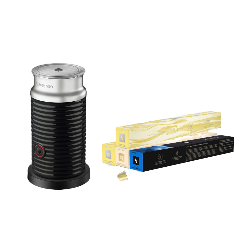 Pack Aeroccino noir + 40 Capsules 