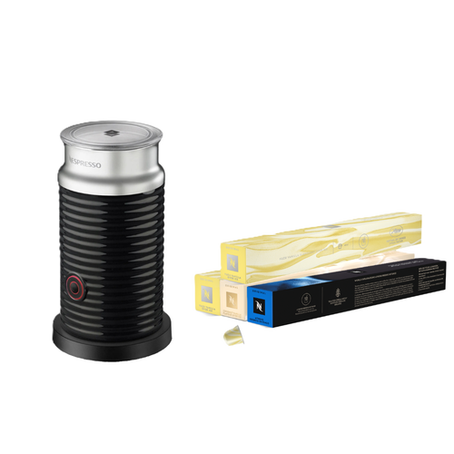 Pack Aeroccino noir + 40 Capsules