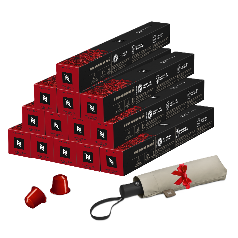 Pack Ispirazione Napoli 130 capsules + Umbrella Nespresso