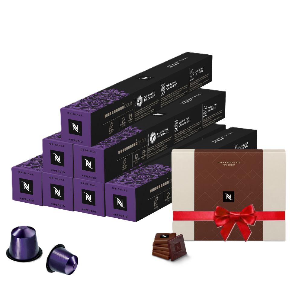 Pack Firenze Arpeggio 70 capsules + Une Boite de Chocolats